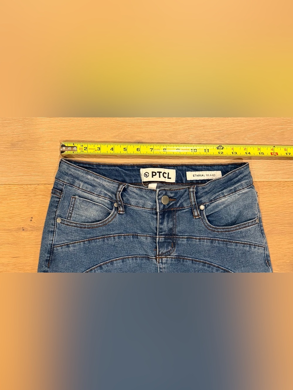 PTCL Ethical Denim Flare Seamed Women’s Jeans Size 25 unique! - Picture 8 of 14